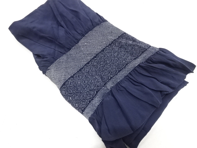 絞り　七宝模様　男物兵児帯